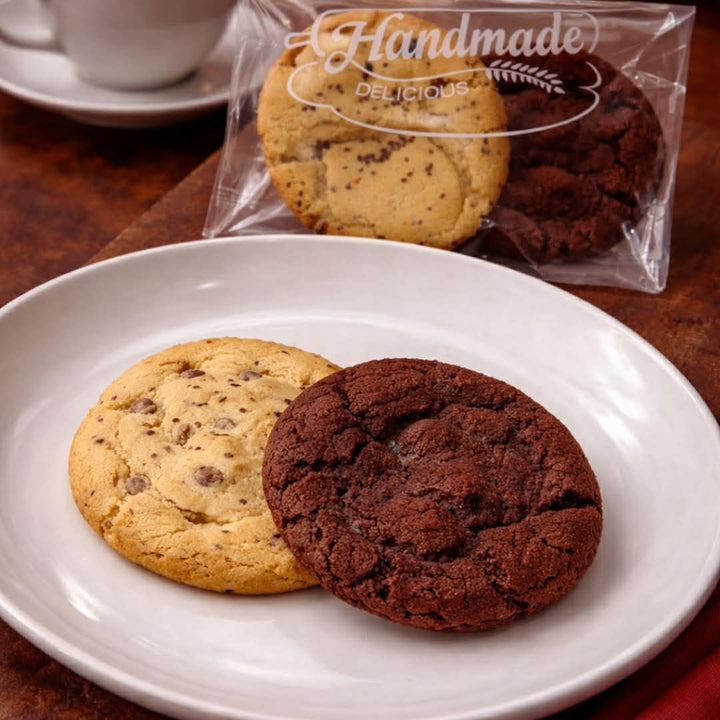 Vegan Cookie Duo (Chocolate Chip + Pecan Chia) 2 pcs | 3-4" each | Approx. 95g per Pack (Copy)