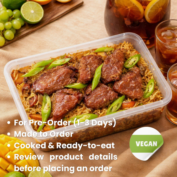 Chix and Veggies Biryani Party Tray (For 1-3 Days Pre-Order | Made to order | Cooked & Ready To Eat)