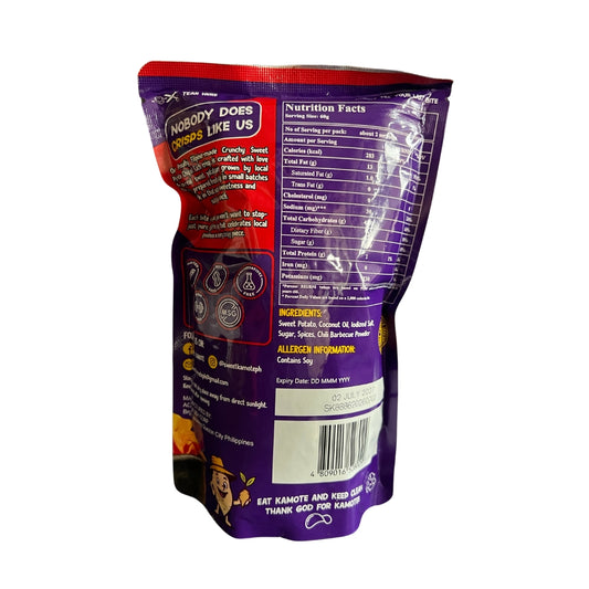 Chili BBQ Kamote Crisps by Sweet Kamote 70g (Not Chili! Not Spicy!)