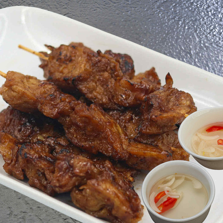 Bbq On A Stick / Barbecue / Barbeque by PB&M Mustard Seed (6 sticks)