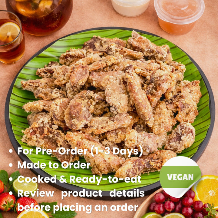 Mushroom Calamares Party Tray (For 1-5 Days Pre-Order | Made to order | Cooked & Ready To Eat)