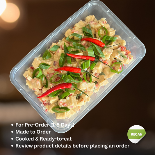Creamy Tofu Sisig Ala VTM Party Tray (For 1-5 Days Pre-Order | Made to order | Cooked & Ready To Eat)