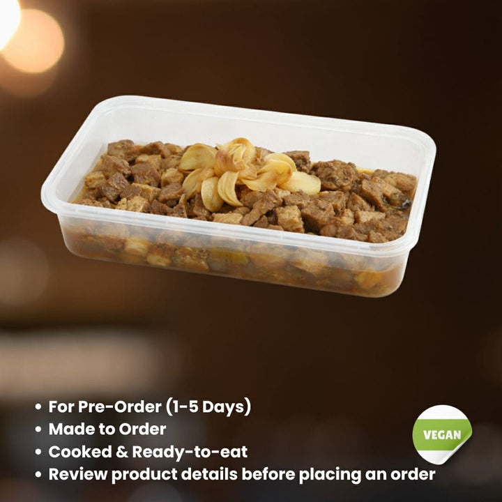 Mushroom and Tofu Garlic Pepper Stir-Fry Party Tray (For 1-3 Days Pre-Order | Made to order | Cooked & Ready To Eat)