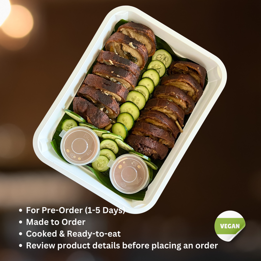 Belly Good Vegchon Party Tray (For 1-5 Days Pre-Order | Made to order | Cooked & Ready To Eat)