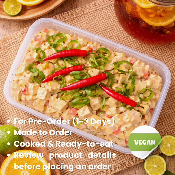 Creamy Tofu Sisig Ala VTM Party Tray (For 1-5 Days Pre-Order | Made to order | Cooked & Ready To Eat)