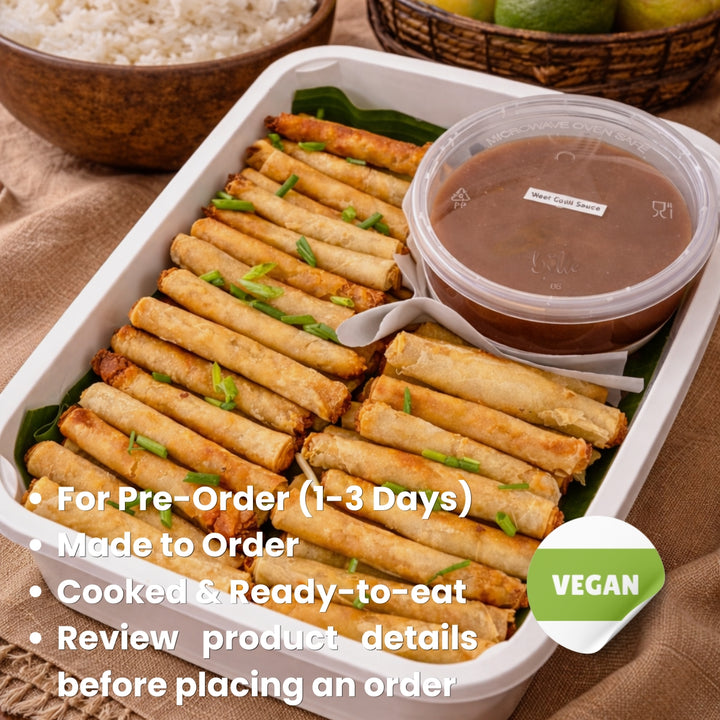 Shanghai Rolls & Seaweeds Rolls Party Tray - SugarFree (For 1-5 Days Pre-Order | Made to order | Cooked & Ready To Eat)