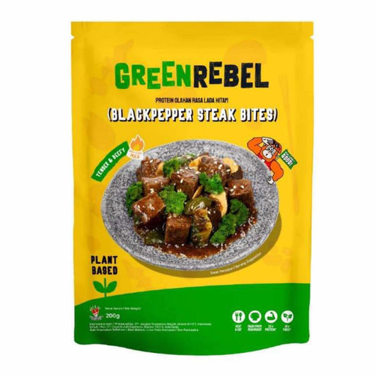 Green Rebel Plant Based Black Pepper Steak Bites (200g)