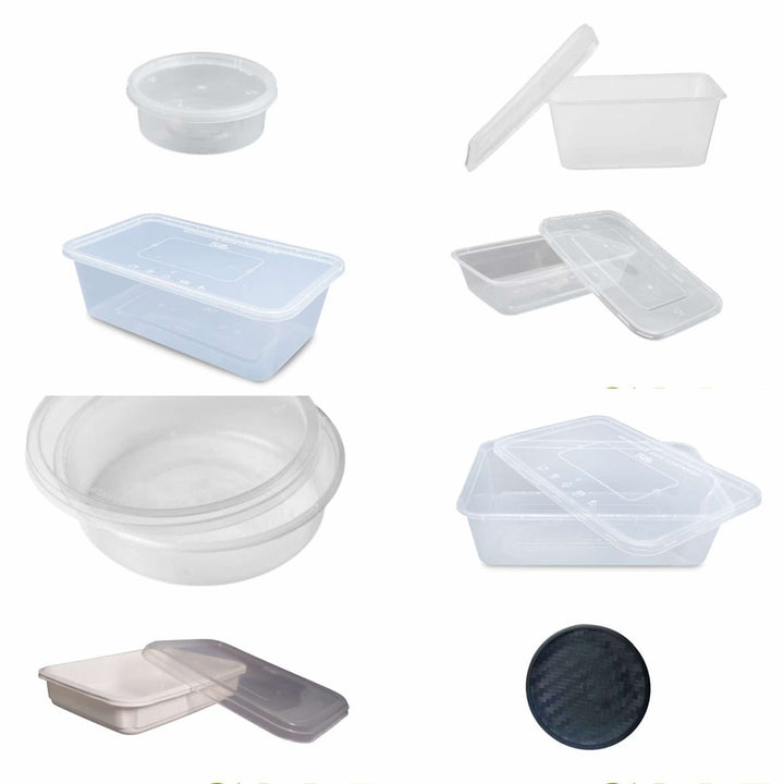 Food Containers (Microwavable Plastic Tubs, Bilao & Cups)