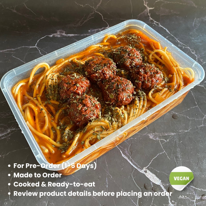 Meatball Pasta Party Tray (For 1-3 Days Pre-Order | Made to order | Cooked & Ready To Eat)