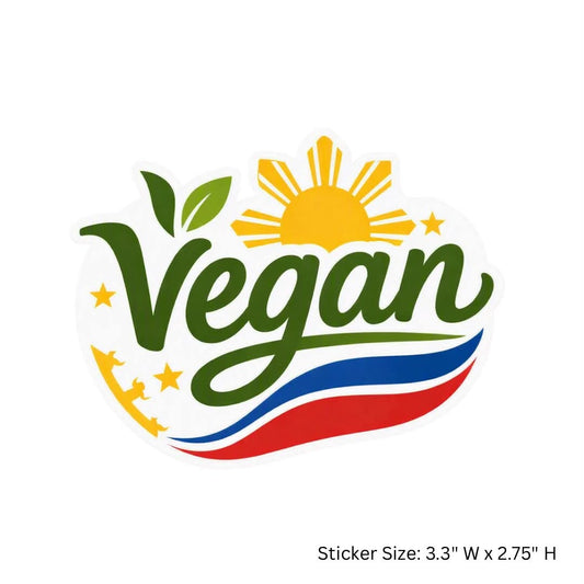 Vegan Specialty Sticker Pinoy Vegan 3 inches (1 Piece)