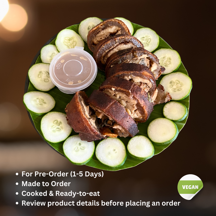 Belly Good Vegchon Party Tray (For 1-5 Days Pre-Order | Made to order | Cooked & Ready To Eat)