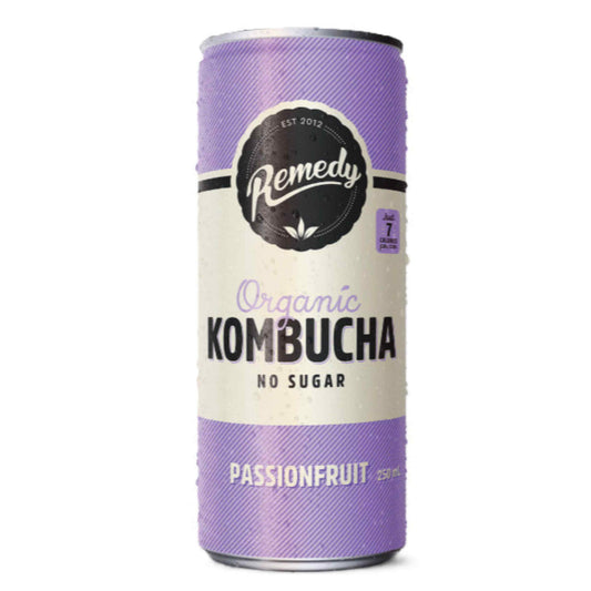Passionfruit Sugar-free Organic Kombucha 250ml Can