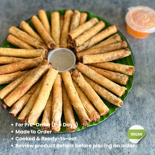 Shanghai Rolls & Seaweeds Rolls Party Tray - SugarFree (For 1-5 Days Pre-Order | Made to order | Cooked & Ready To Eat)