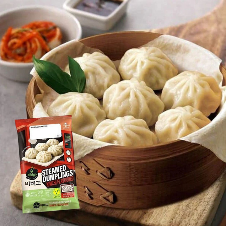 Bibigo Steamed Dumplings Kimchi Flavored (Tray) 168g