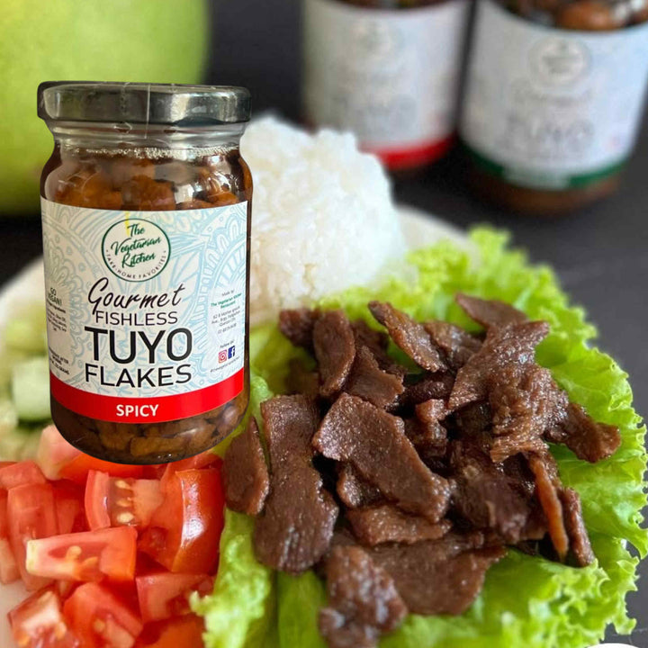 Spicy Gourmet Fishless Tuyo Flakes 220g Jar