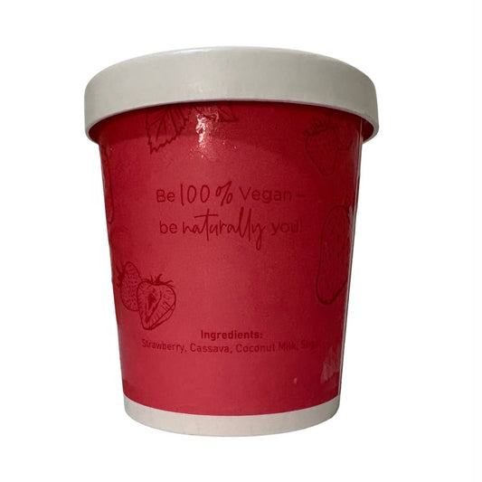 Vegan Strawberry Ice Cream by PDM (Pint | Approximately 470g)
