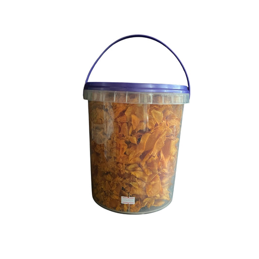 Chili BBQ Kamote Crisps by Sweet Kamote 4 Liter Tub (NOT CHILI! NOT SPICY!)