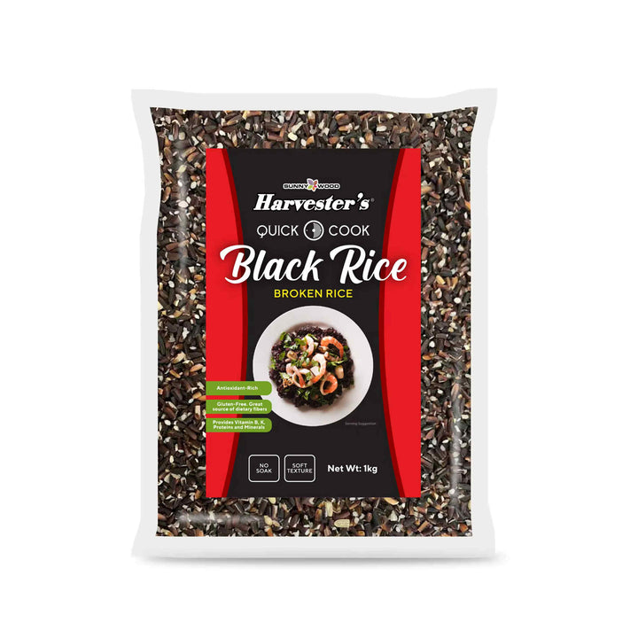 Harvester's QUICK COOK Black Rice BROKEN RICE 1kg