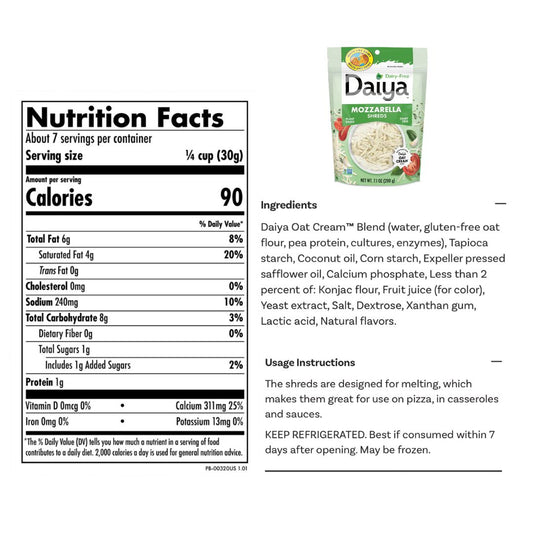 Daiya Mozarella Shreds 200g