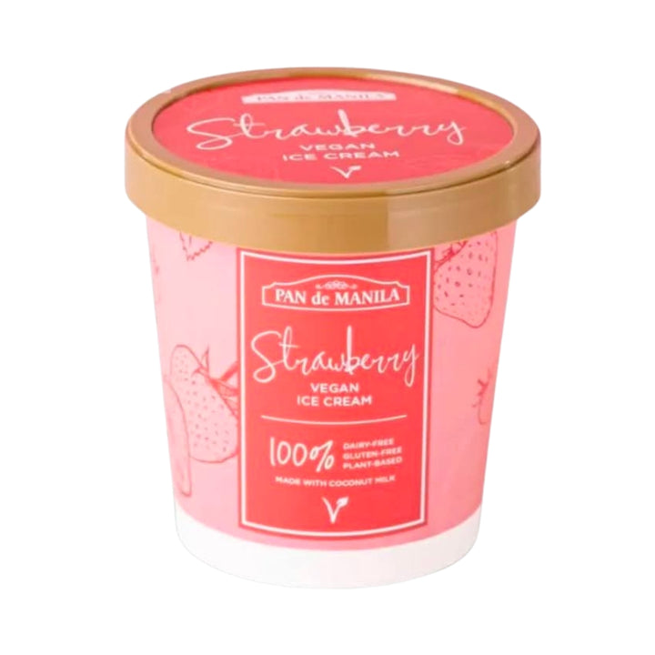 Vegan Strawberry Ice Cream by PDM (Pint | Approximately 470g)