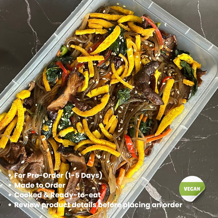 Japchae Party Tray (For 1-5 Days Pre-Order | Made to order | Cooked & Ready To Eat)