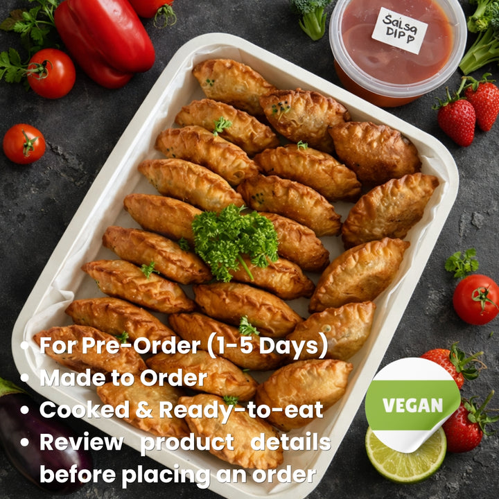 The Empana-DAAAM with Salsa Dip Party Tray (For 1-5 Days Pre-Order | Made to order | Cooked & Ready To Eat)