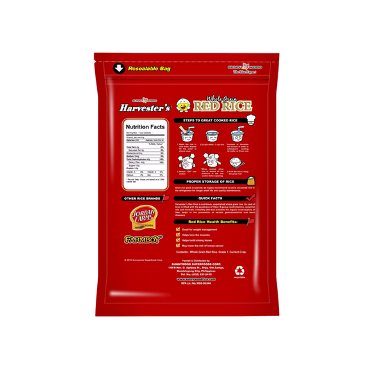 Harvester’s Red Rice Whole Grain 2kg