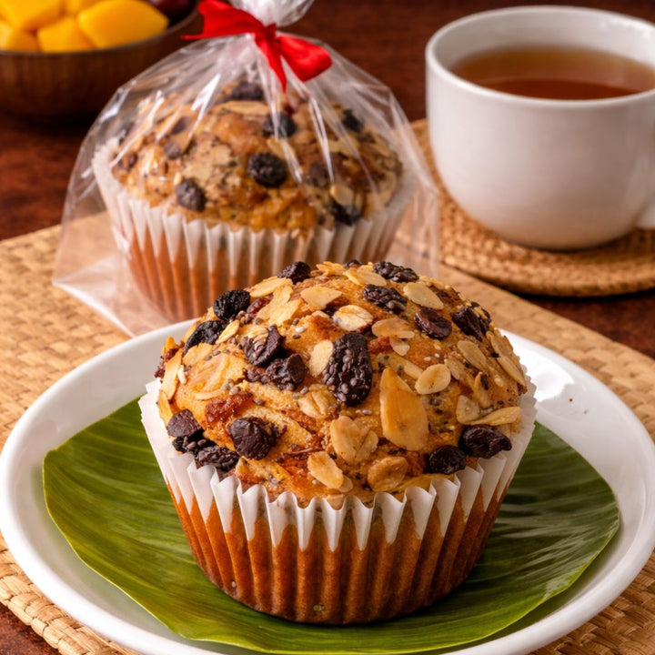 Vegan Granola Delight Muffin 1 Piece | Approx. 145g Each | 2.5” H x 3.5” W