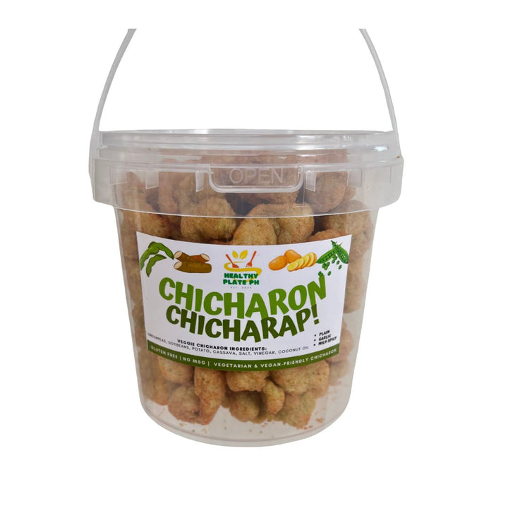 Chicharon Chicharap! (Vegan Chicharon) 260g | 6" Diameter Tub