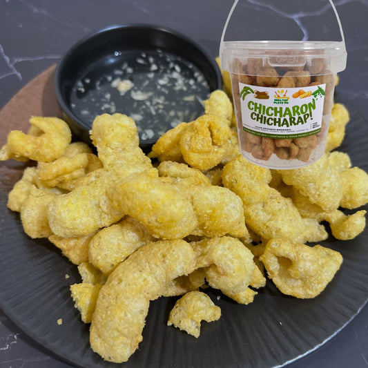 Chicharon Chicharap! (Vegan Chicharon) 140g | 5" Diameter Tub