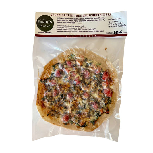 Chef Jeng Bruschetta 10" Frozen Pizza Pack - Gluten-free