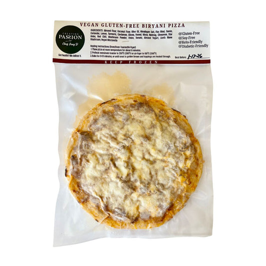 Chef Jeng Lion's Mane Biryani 10" Frozen Pizza Pack - Gluten-free