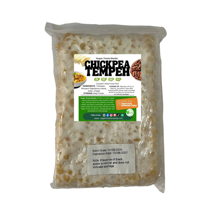 Chickpea Tempeh 350g (Unsalted - Frozen Pack)