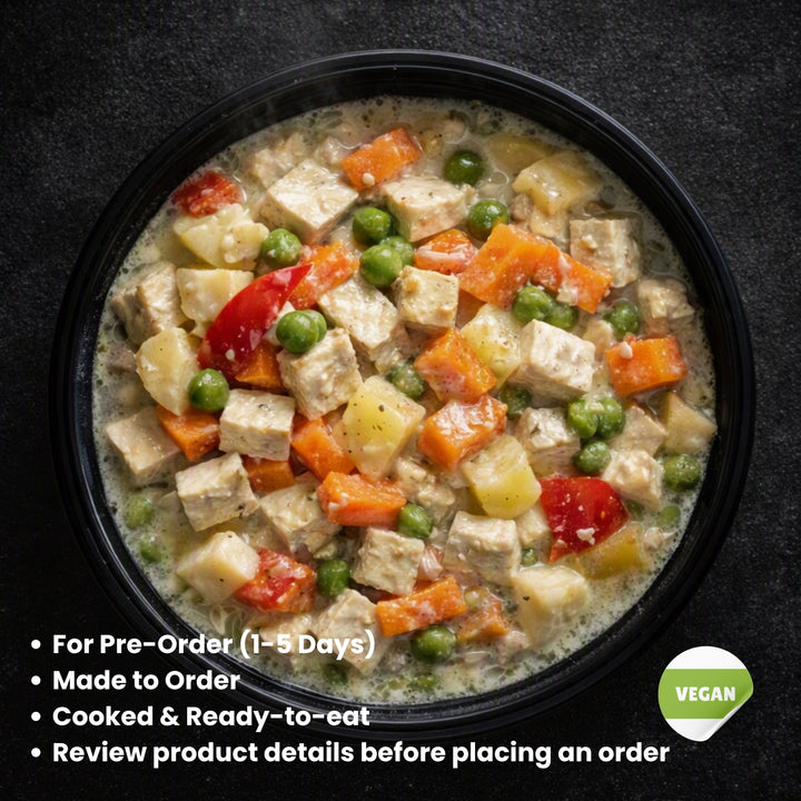 Creamy Veggie and Tofu White Stew Party Tray (For 1-3 Days Pre-Order | Made to order | Cooked & Ready To Eat)