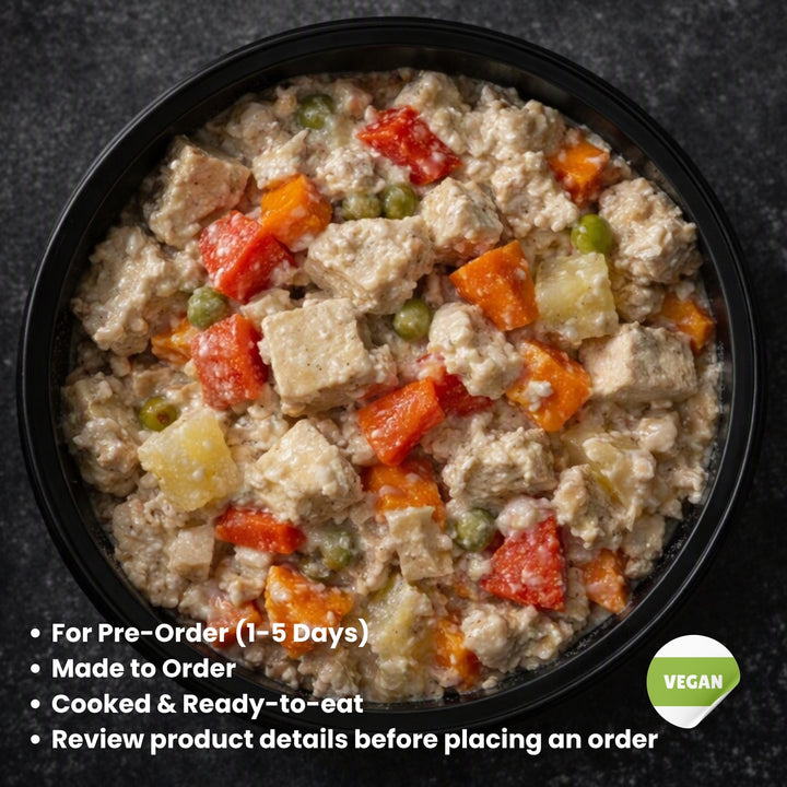 Vegan Tofu in Creamy Sauce with Pineapple Party Tray (For 1-3 Days Pre-Order | Made to order | Cooked & Ready To Eat) (Copy) (Copy)