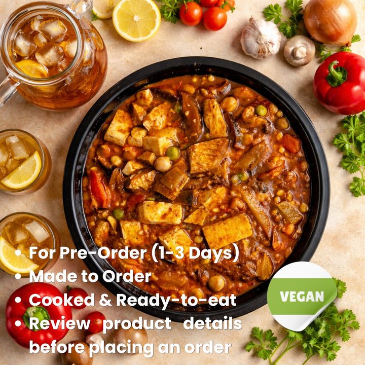Meatless Tofu Guisado Party Tray (For 1-3 Days Pre-Order | Made to order | Cooked & Ready To Eat) (Copy)