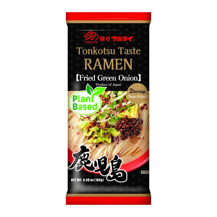 Tonkotsu Taste Fried Green Onion Flavor Vegan Ramen (Kagoshima Paitan) 184g by Marutai