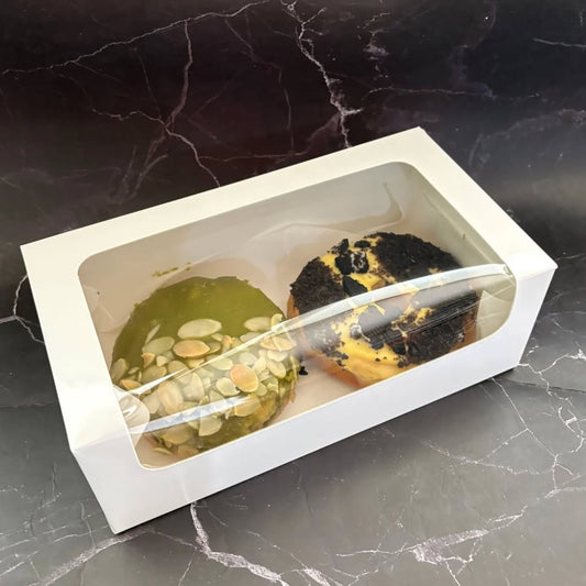 Donut Combo Box Delight 2 Cookies & Dream and Green Matcha (Thaw/Heat & Eat Frozen Box